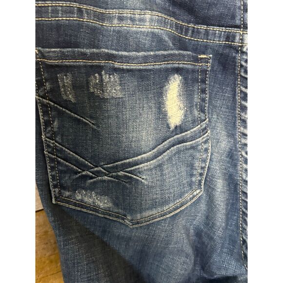 BKE PAYTON DISTRESSED CASUAL EVERYDAYWEAR BOOTCUT STRETCH WESTERN CLASSIC DENIM - Picture 3 of 3